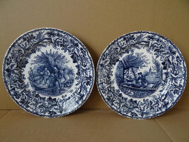 Antiek wandbord Société Céramique Maestricht Ook los te koop, Antiek en Kunst, Antiek | Wandborden en Tegels, Ophalen of Verzenden