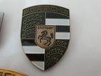 Porsche metalen capot logo +- 68 mm x +- 50 mm goud,zwart, Ophalen of Verzenden, Nieuw, Porsche