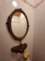 Houten spiegel met bijhorende console, Antiek en Kunst, Ophalen