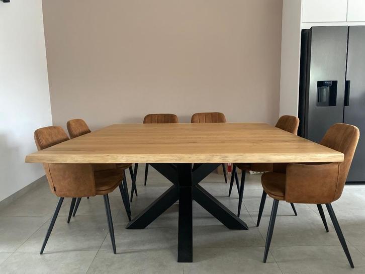 Table à manger, Maison & Meubles, Tables | Tables à manger, Comme neuf, 150 à 200 cm, 150 à 200 cm, Cinq personnes ou plus, Carré