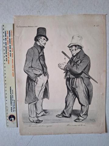 Originele litho Honore Daumier uit Charivari 1834 beschikbaar voor biedingen