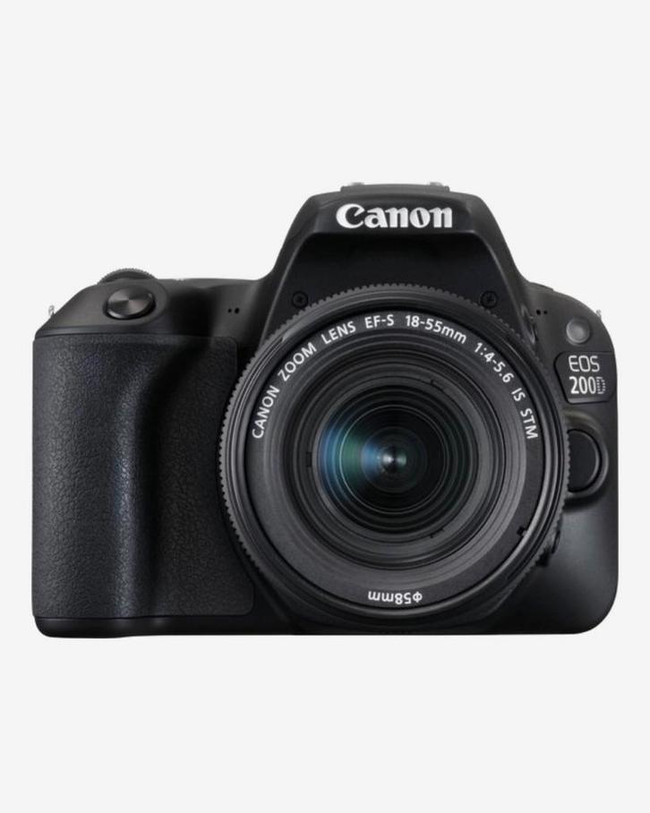 Canon EOS 200D met EF-S 18-55mm f/3.5-5.6 III-lens, Audio, Tv en Foto, Fotocamera's Digitaal, Zo goed als nieuw, Canon, Ophalen