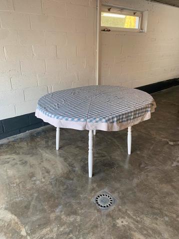 Table ronde et ovale avec rallonge intégré en bon etat, Maison & Meubles, Tables | Tables à manger, 100 à 150 cm, Cinq personnes ou plus