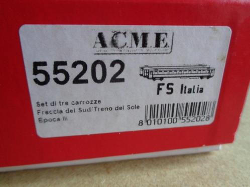 ACME 55202 : FS Freccia del Sud / Treno del Sole, Hobby en Vrije tijd, Modeltreinen | H0, Zo goed als nieuw, Wagon, Gelijkstroom