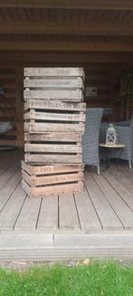 4 houten kratten., Tuin en Terras, Ophalen, Zo goed als nieuw