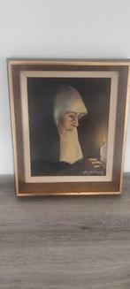 Olie schilderij op doek , gesigneerd en in een kader, Antiek en Kunst, Ophalen of Verzenden