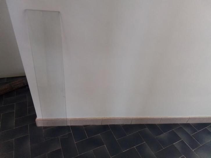 Wastafeltablet, Doe-het-zelf en Bouw, Sanitair, Zo goed als nieuw, Wastafel, Glas, Ophalen