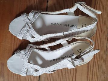 Witte sandalen met hakken (maat: 38) beschikbaar voor biedingen