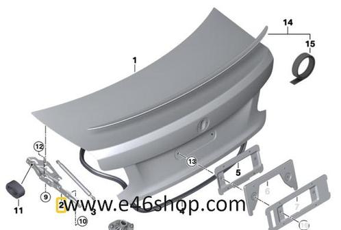 KOFFERDEKSEL SCHARNIER LINKS BMW OE 41007373847, Auto-onderdelen, Carrosserie, BMW, Nieuw, Ophalen of Verzenden