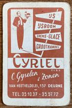 Speelkaart CYRIEL IJS/Deurne, Verzamelen, Speelkaarten, Jokers en Kwartetten, Ophalen of Verzenden, Zo goed als nieuw, Speelkaart(en)