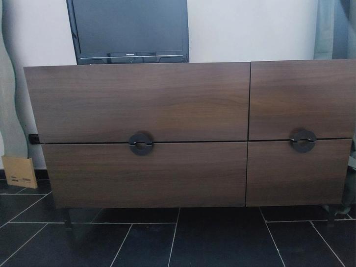 Retro look ladekast, Huis en Inrichting, Kasten | Dressoirs, Zo goed als nieuw, 100 tot 150 cm, 25 tot 50 cm, Met lade(s), Overige houtsoorten