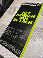 Vintage Posters Nieuwpoort Teater: Het krieken van de lach /, Verzamelen, Posters, Rechthoekig Staand, Deurposter of groter, Ophalen of Verzenden