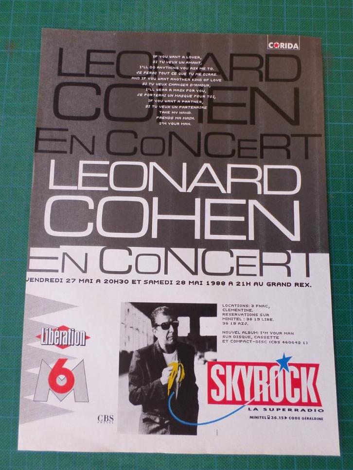 concerts divers - 13 pubs papier - années 70 à 90 - 1€/pièce, Verzamelen, Muziek, Artiesten en Beroemdheden, Gebruikt, Overige typen