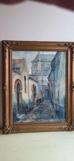 Schilderij Jules Boudry begijnhof in prachtig kader, Antiek en Kunst, Ophalen