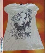 [3495]t-shirt maat medium van de zeb, Kleding | Dames, Ophalen of Verzenden, Gedragen, Maat 38/40 (M), Wit