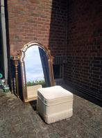 Barok lavabo ensemble, lavabo tafel, spiegel, 2 lampen+poef., Ophalen, Zo goed als nieuw