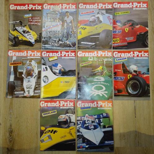 10x Grand Prix International F1 magazine 1982 / 1983, Verzamelen, Automerken, Motoren en Formule 1, Zo goed als nieuw, Formule 1