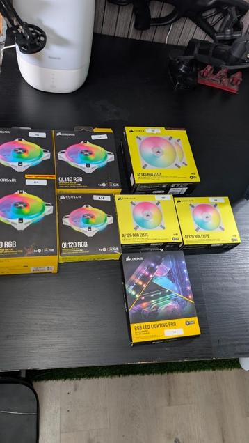 Corsair Bundle( QL+ AF Elite RGB fans) beschikbaar voor biedingen