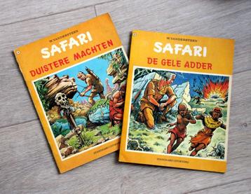 2x strips Safari 18 19 Willy Vandersteen Gele adder Duistere