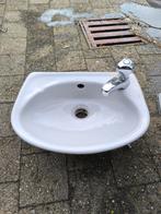 Duravit toilet wasbakje.licht grijs met kraan, Ophalen, Gebruikt, Steen, Wastafel