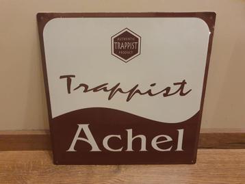 Panneau d'affichage en métal - Trappist Achel -, Enlèvement ou Envoi, Utilisé, Panneau, Plaque ou Plaquette publicitaire, Autres marques