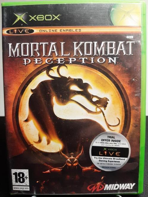 Mortal Kombat Deception - Xbox Original, Consoles de jeu & Jeux vidéo, Jeux | Xbox Original, Utilisé, Combat, 2 joueurs, À partir de 18 ans