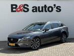 Mazda 6 Led Carplay Adaptive cruise Camera Dodehoek Navigati, Auto's, Zwart, Bedrijf, Break, Handgeschakeld