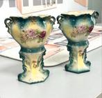 2x Antiek 1950 franse Vaas Vazen Barok Barrok Porselein, Antiek en Kunst, Ophalen of Verzenden