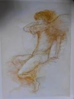 poster Angel figuur Isolda Hermes da Fonseca 38x 51 prijs 10, Antiek en Kunst, Kunst | Etsen en Gravures, Ophalen of Verzenden