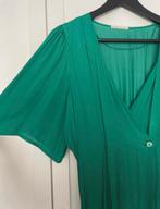 Groene satijnen jurk, Kleding | Dames, Ophalen, Zo goed als nieuw, Maat 36 (S)