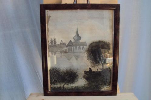 aquarel, Antiek en Kunst, Kunst | Schilderijen | Klassiek, Ophalen of Verzenden