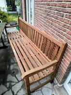 Teakhouten buitenbank voor 4 personen, Tuin en Terras, Tuinbanken, Ophalen, Gebruikt
