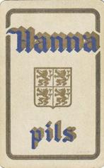 B 7 / KAART HANNA PILS WIT BLAUW GOUD, Ophalen of Verzenden, Zo goed als nieuw, Speelkaart(en)
