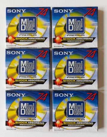6x Sony MiniDisc Premium 74 – nieuw in verpakking beschikbaar voor biedingen