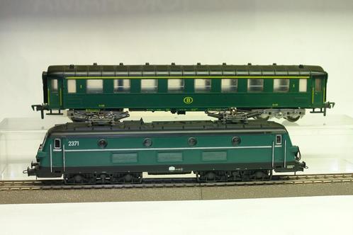LIMA 2371 HO CC/DC SNCB NMBS + VOITURE I2 A8  FLEISCHMANN, Hobby en Vrije tijd, Modeltreinen | H0, Gebruikt, Locomotief, Gelijkstroom