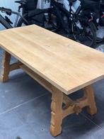 Natuur eiken tafel, Huis en Inrichting, Tafels | Salontafels, Ophalen, Zo goed als nieuw