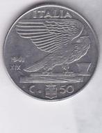 Italië: 50 centesimi 1941 R - magnetisch, Ophalen of Verzenden, Italië, Losse munt