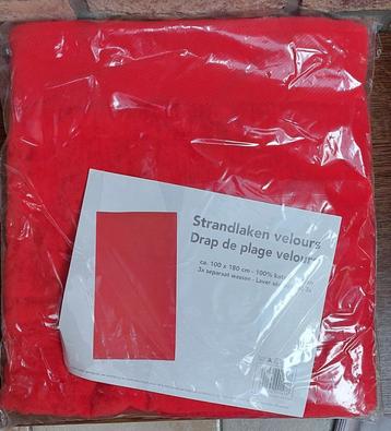 Nieuw - Strandlaken - Rood beschikbaar voor biedingen