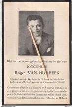 Bidprentje Roger Van Humbeek, Verzenden, Bidprentje
