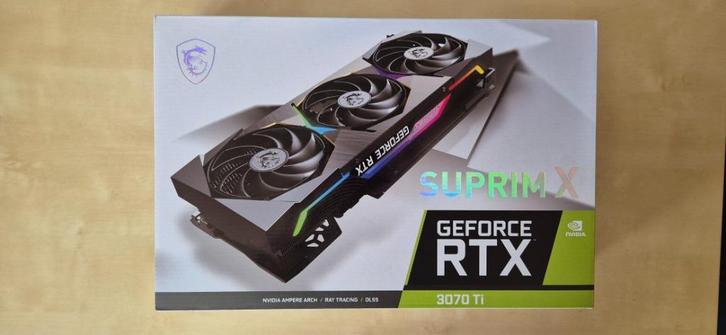 MSI GeForce RTX 3070 Ti SUPRIM X 8G, Computers en Software, Videokaarten, Zo goed als nieuw, Nvidia, PCI-Express 4.0, GDDR6, HDMI
