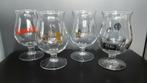 4 Duvel glazen , Duvels , Jazz , Wings , Daan., Ophalen of Verzenden, Gebruikt, Glas of Glazen, Duvel