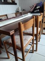 tafel keuken en 2 stoelen, Huis en Inrichting, Keuken | Keukenelementen, 50 tot 100 cm, Minder dan 100 cm, Gebruikt, Bruin