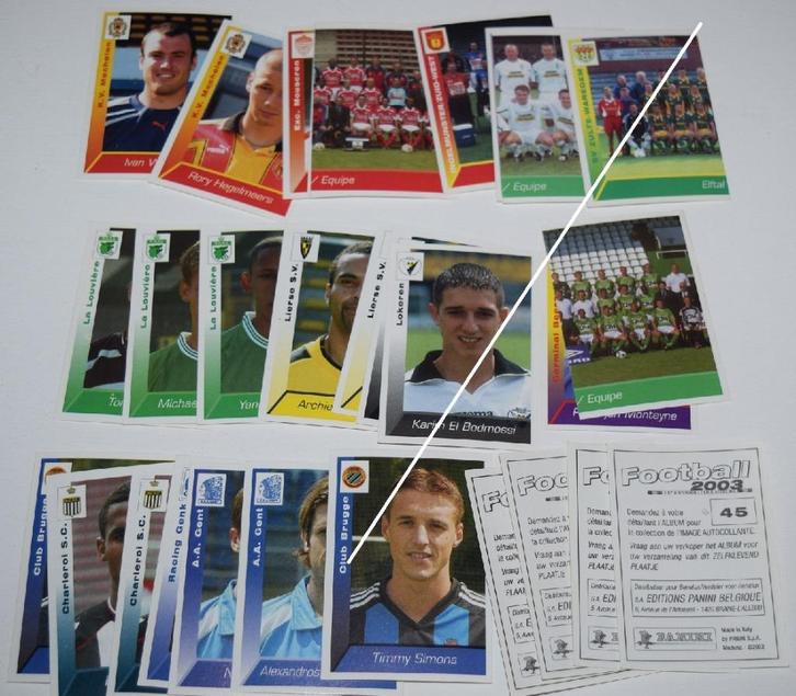 Panini Football 2003 / 29 stickers, Verzamelen, Sportartikelen en Voetbal, Zo goed als nieuw, Poster, Plaatje of Sticker, Verzenden