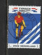 Nederland.  Serie Typisch Nederland.  Wielrenner. 2022, Verzenden, Na 1940, Gestempeld