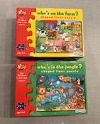 2 Puzzels, Ophalen, 10 tot 50 stukjes, Gebruikt, 4 tot 6 jaar