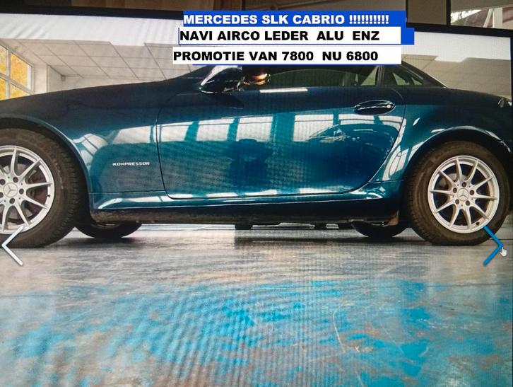 MERCEDES  SLK  CABRIO    AUTOMATIC, Auto's, Mercedes-Benz, Bedrijf, Te koop, SLK, Benzine, Automaat, Ophalen