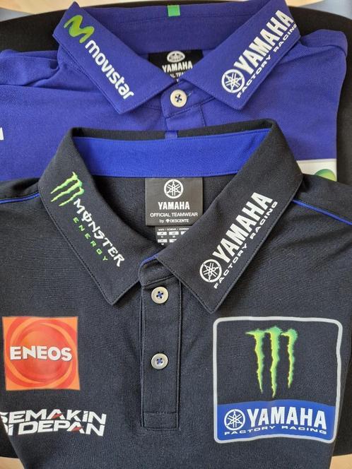 2 Originele poloshirts Yamaha Racing maat M blauw en zwart, Motoren, Kleding | Motorkleding, Overige typen, Dames, Heren, Nieuw zonder kaartje