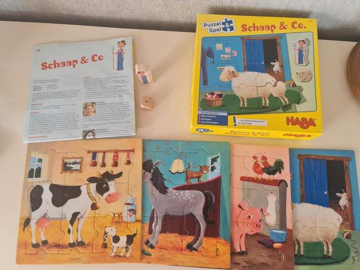 Gezelschapsspel haba : schaap & co, Hobby en Vrije tijd, Gezelschapsspellen | Overige, Zo goed als nieuw, Ophalen of Verzenden