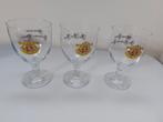 Set van 3 Grimbergen glazen met spreuk, Verzamelen, Ophalen, Zo goed als nieuw