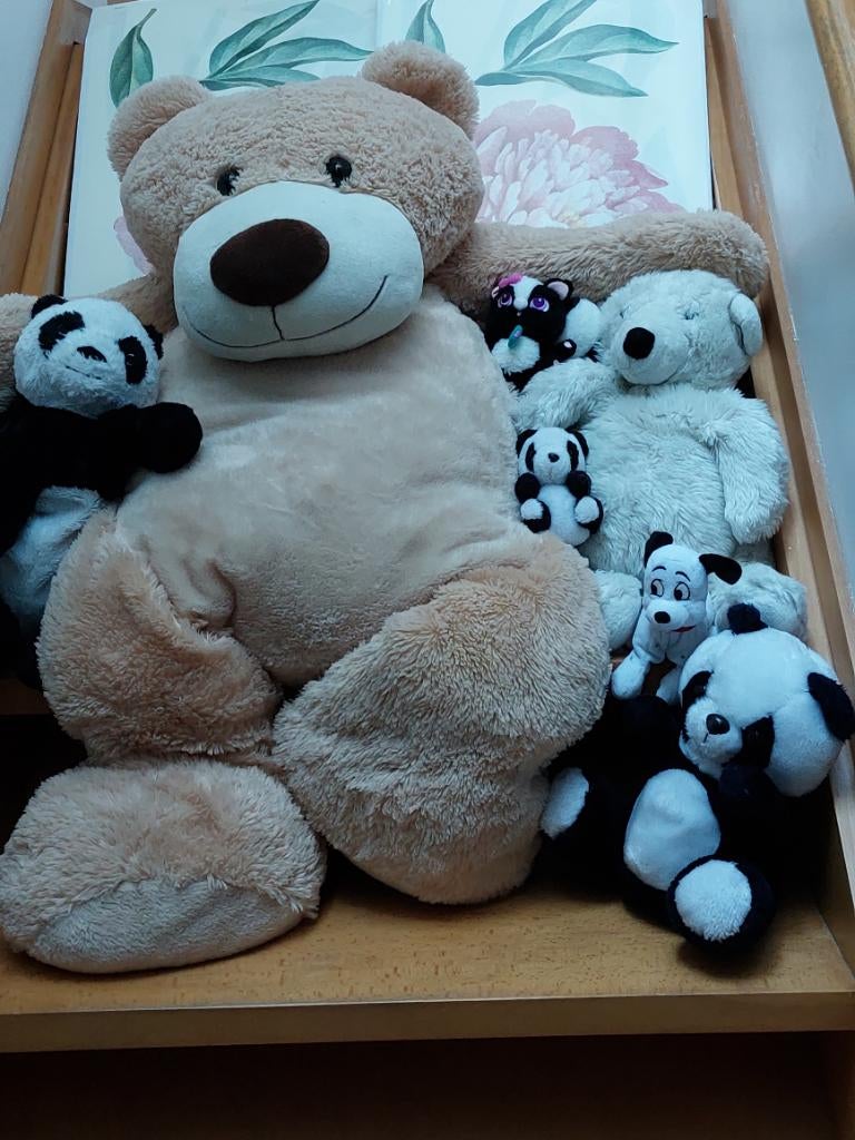 Lot de 10 pièces peluches, Enfants & Bébés, Jouets | Peluches, Comme neuf, Ours, Enlèvement